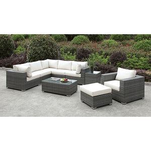 Somani-L-Sectional + Chair + Ottoman + Coffee Table