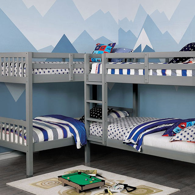 Marquette-Quadruple Twin Bunk Bed