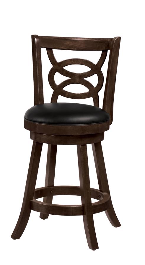 Bar Stools: Wood Swivel - SWIVEL COUNTER HEIGHT STOOL (Set of 2)