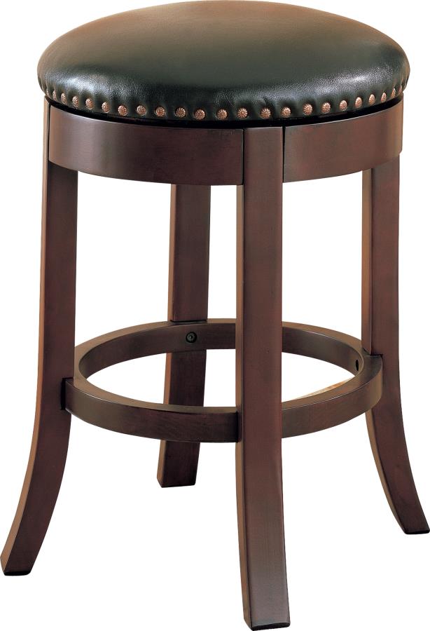 Bar Stools: Wood Fixed Height - SWIVEL COUNTER HEIGHT STOOL (Set of 2)