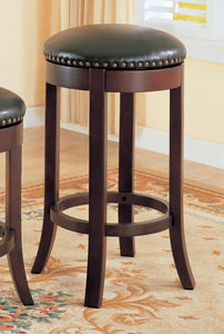 Bar Stools: Wood Fixed Height - SWIVEL BAR STOOL (Set of 2)